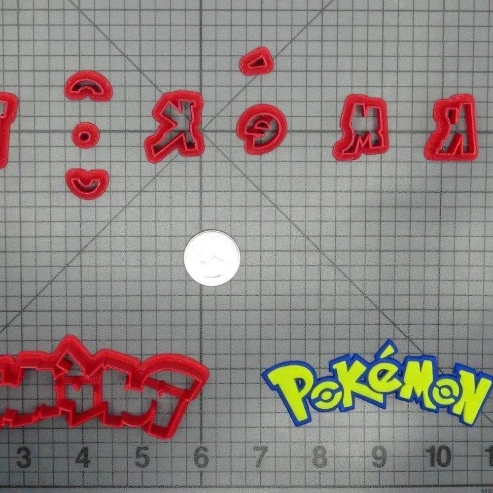 Pokémon Logo Cookie/Fondant Cutter 5.5”